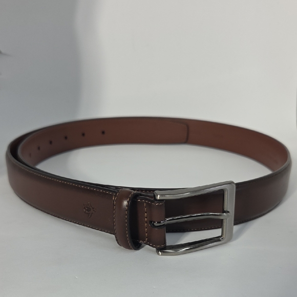 Original Penguin Men's Brown Leather Belt 40/100 - Picture 1 of 16
